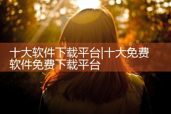 十大软件下载平台