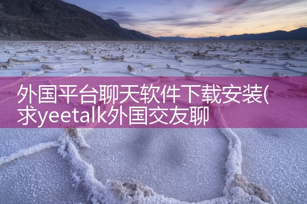 外国平台聊天软件下载安装