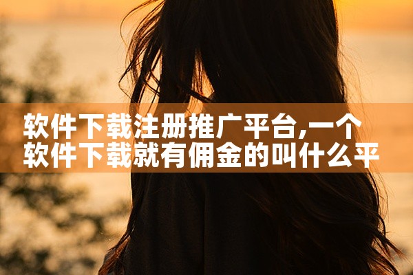 软件下载注册推广平台
