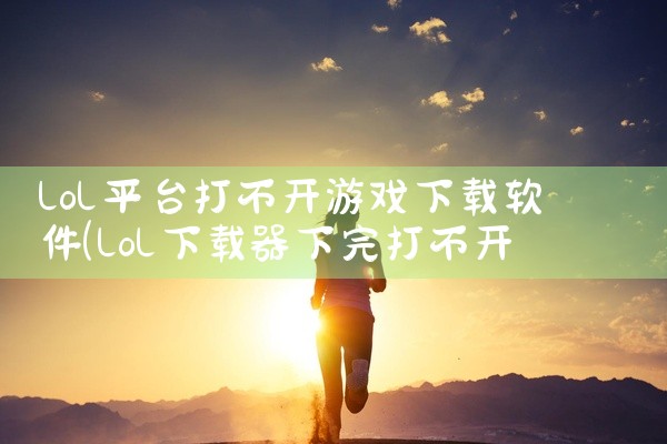 lol平台打不开游戏下载软件