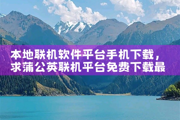 本地联机软件平台手机下载