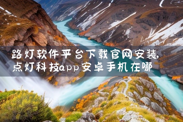 路灯软件平台下载官网安装